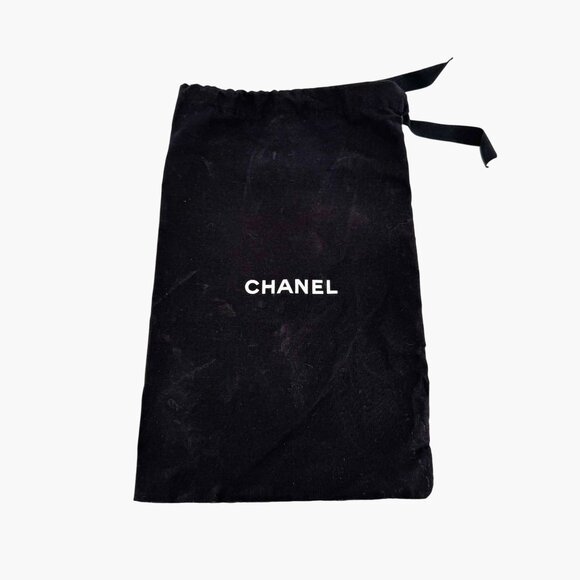 Chanel CC Strappy Slingback Sandals Block Heel Navy Blue Silver Size 37 US 6-6.5 - Picture 2 of 15